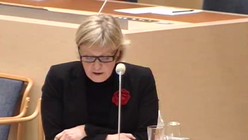 Stillbild från Interpellationsdebatt, Nationell Internetsäkerhet