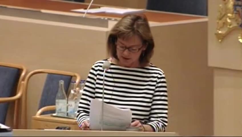 Stillbild från Interpellationsdebatt, Kamp mot dopning