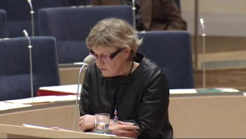 Stillbild från Interpellationsdebatt, Förbifart Stockholm och fyrstegsprincipen