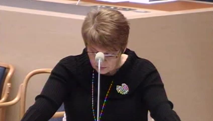 Stillbild från Interpellationsdebatt, Politisering av utredningsväsendet