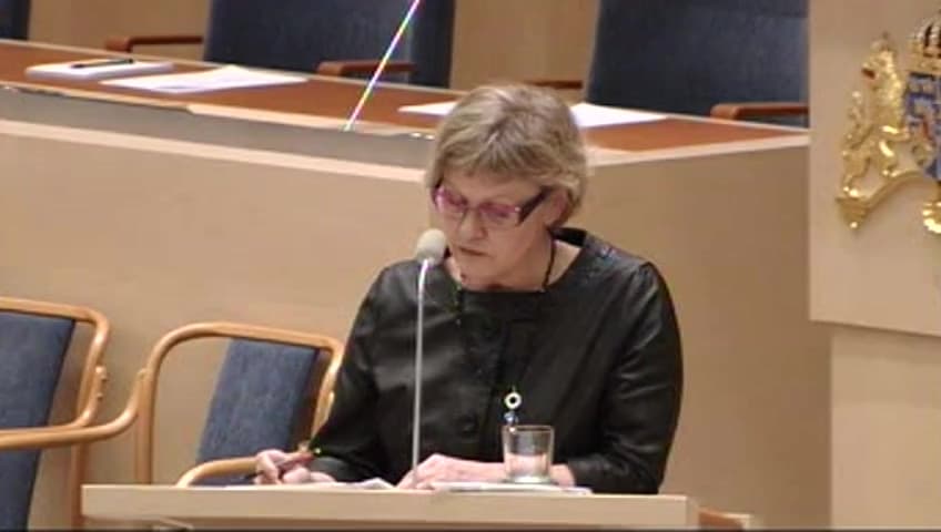 Stillbild från Interpellationsdebatt, Järnvägsinvesteringar och SJ