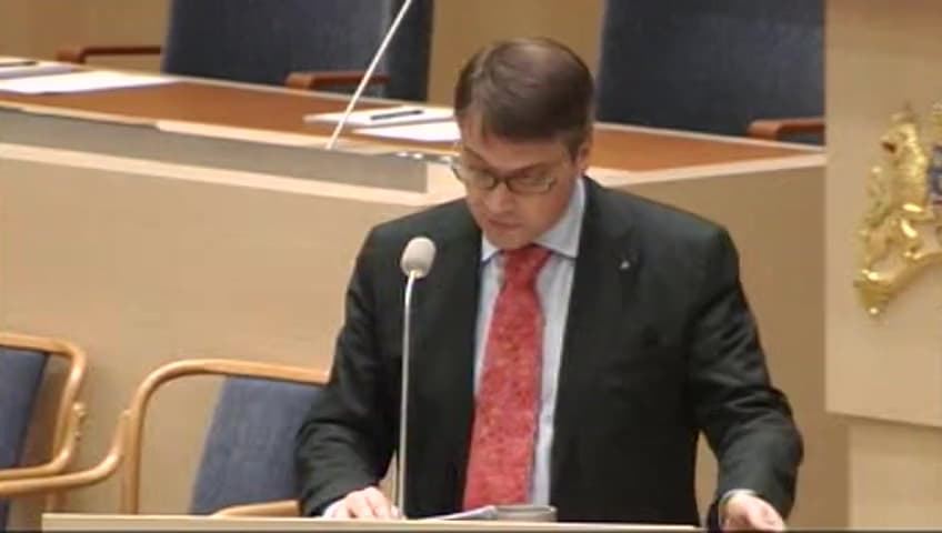 Stillbild från Interpellationsdebatt, Mångfald inom vård och omsorg