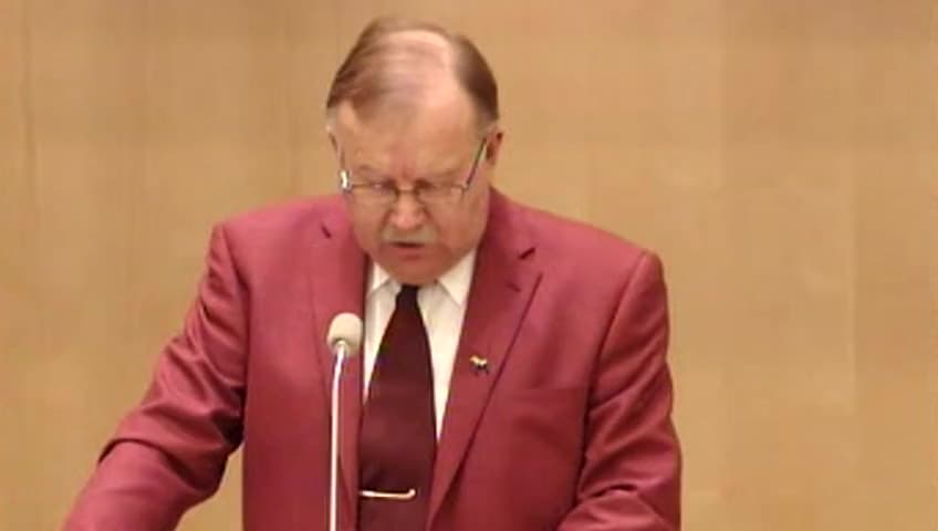 Stillbild från Debatt om förslag, Svenskt deltagande i den nordiska stridsgruppen