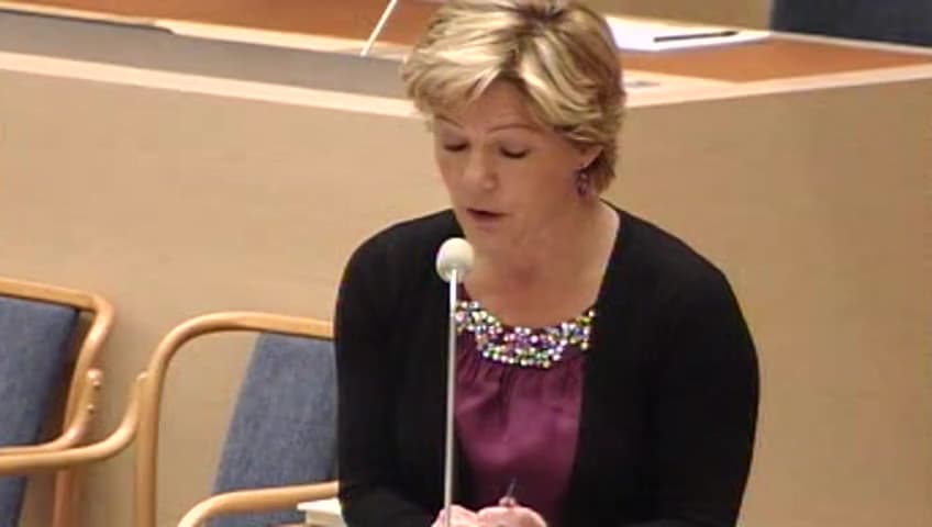 Stillbild från Interpellationsdebatt, Inbjudan av delegation från Iran