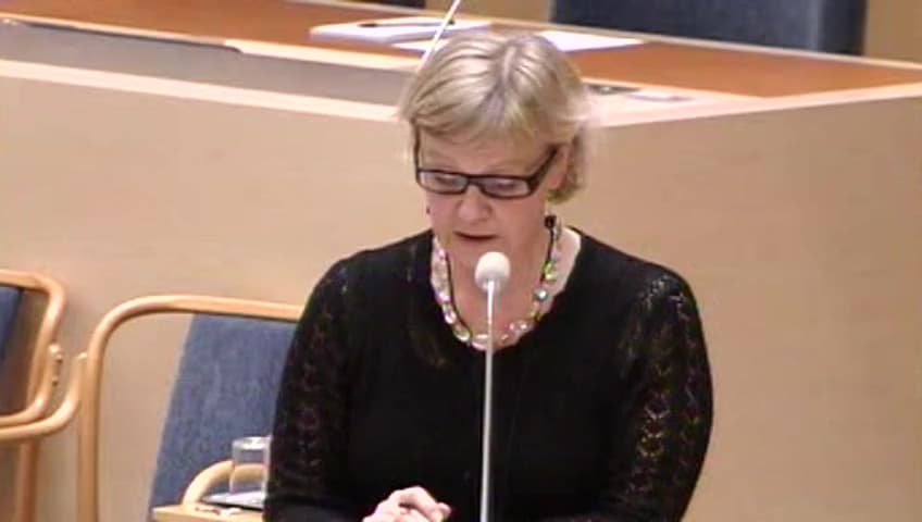 Stillbild från Interpellationsdebatt, Skoterpolitik