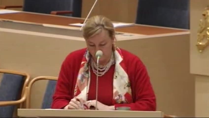 Stillbild från Interpellationsdebatt, EU:s agerande för mer alkohol och tobak i utvecklingsländerna