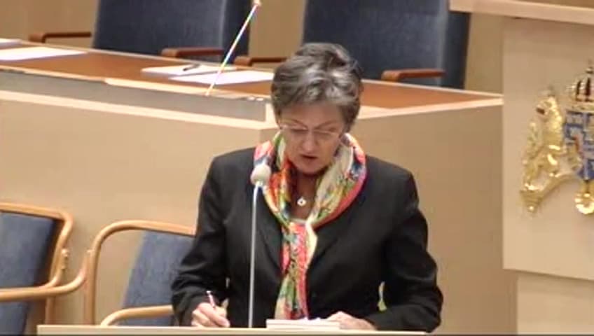 Stillbild från Interpellationsdebatt, Försäkringskassan och deltidssjuka