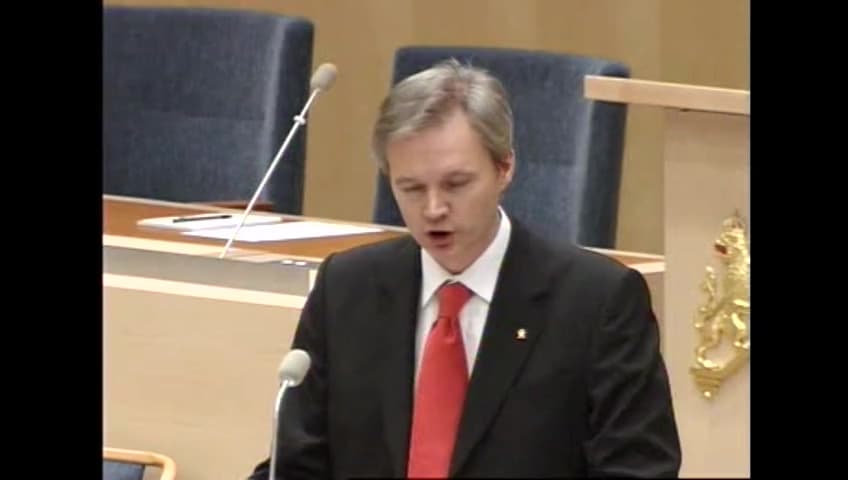 Stillbild från Interpellationsdebatt, God infrastruktur och ett växande näringsliv