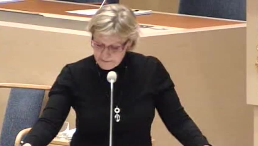 Stillbild från Interpellationsdebatt, Haparandabanan