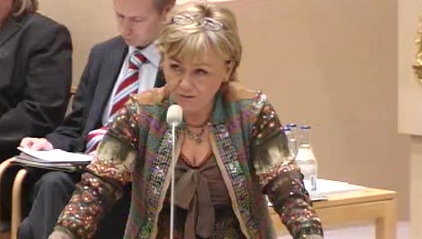 Stillbild från Interpellationsdebatt, Militariseringen av EU:s yttre gräns