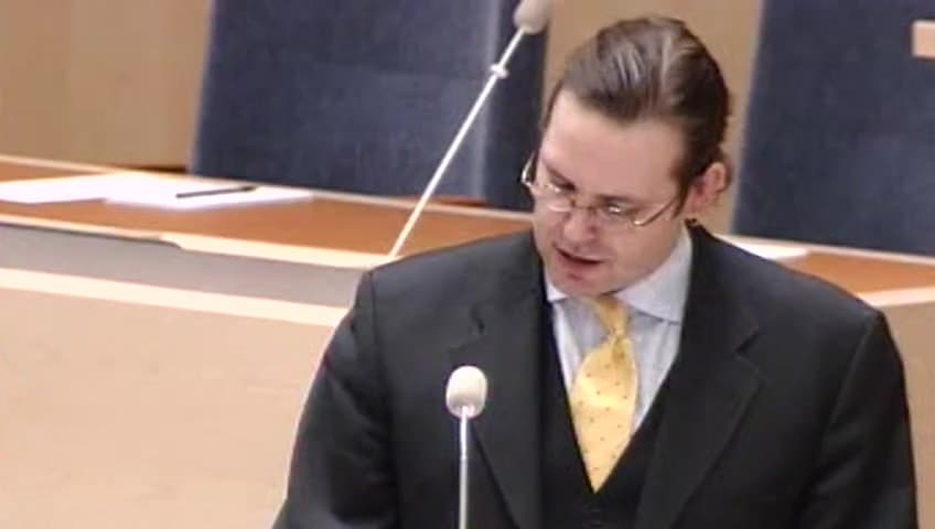 Stillbild från Interpellationsdebatt, Åtgärder mot skattefusk
