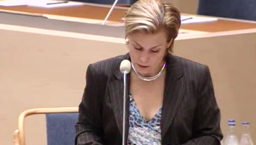 Stillbild från Interpellationsdebatt, Sveriges utvecklingssamarbete med Nicaragua