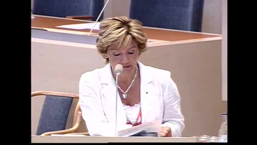 Stillbild från Interpellationsdebatt, Villkoren för frivilliga samhällsarbetare