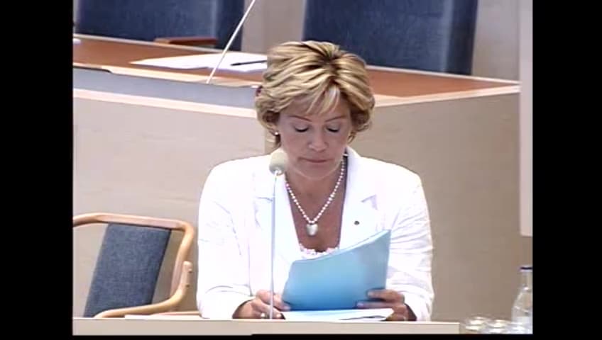 Stillbild från Interpellationsdebatt, Införselkvoterna för alkohol