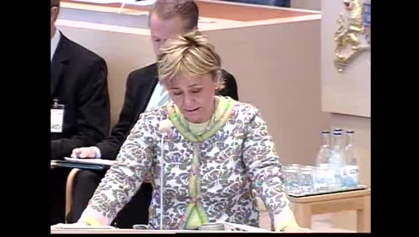 Stillbild från Interpellationsdebatt, Skötsamhetskriterier för frivård inom kriminalvården