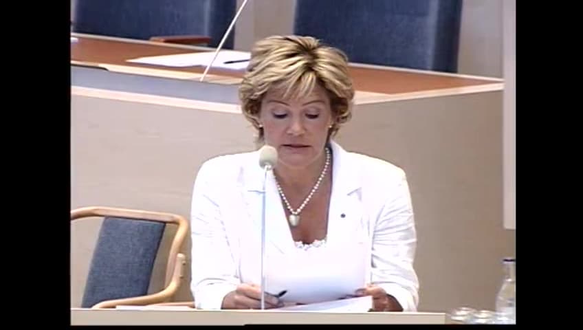 Stillbild från Interpellationsdebatt, Beredskapslagring av antivirala medel
