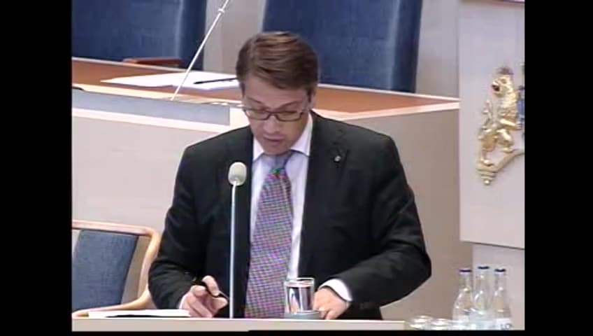 Stillbild från Interpellationsdebatt, Diskriminering av blodgivare