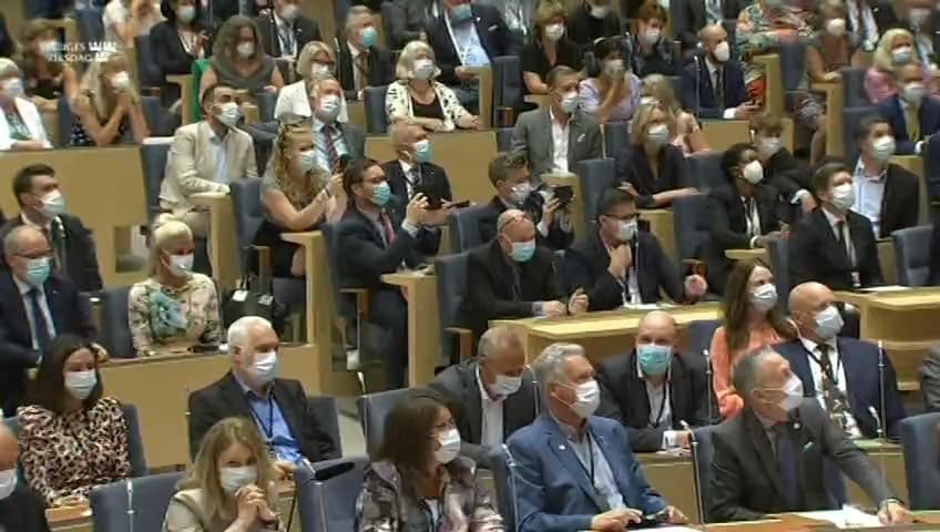 Stillbild från Övrigt kammaren, Prövning av förslag till statsminister