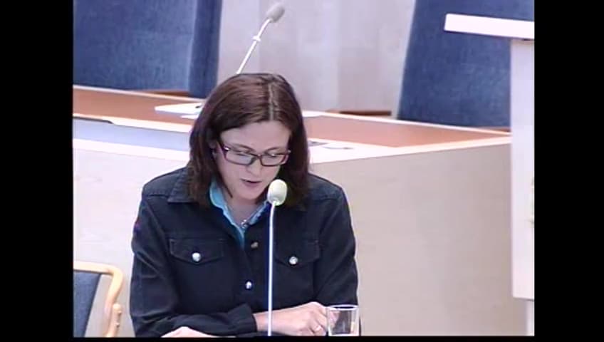 Stillbild från Interpellationsdebatt, EU-parlamentets flyttande