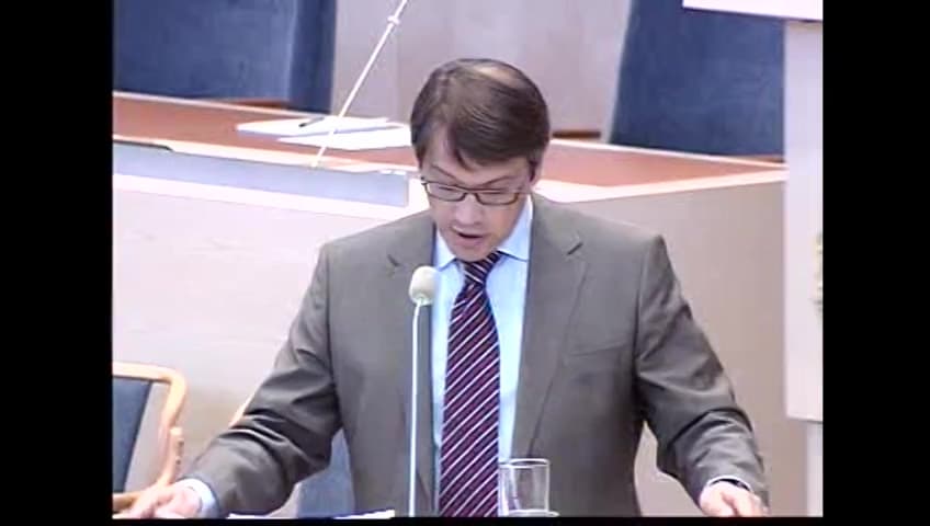 Stillbild från Interpellationsdebatt, Vård i livets slutskede