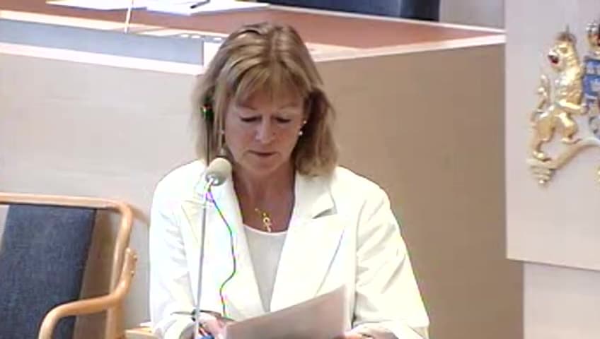 Stillbild från Interpellationsdebatt, Framtiden för Accessprojektet