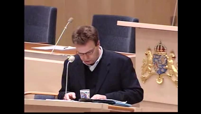 Stillbild från Interpellationsdebatt, Privatisering av arbetsförmedlingar