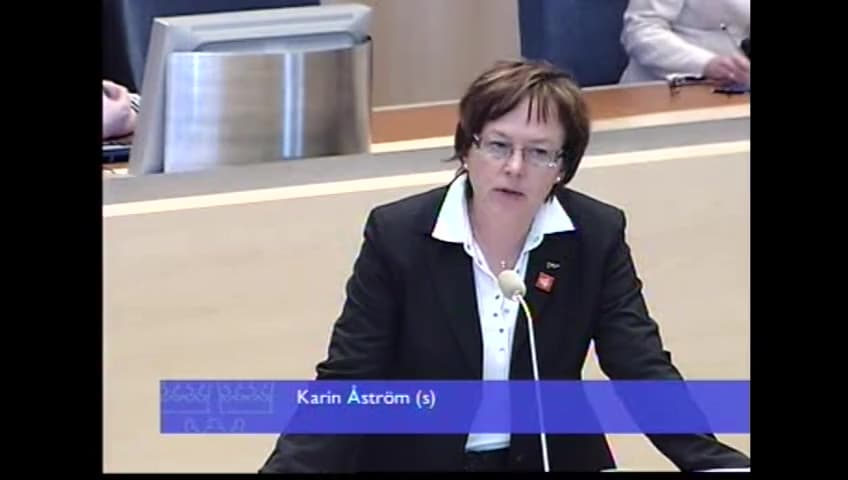 Stillbild från Interpellationsdebatt, Nedläggningen av Mobilisering mot narkotika och Alkoholkommittén