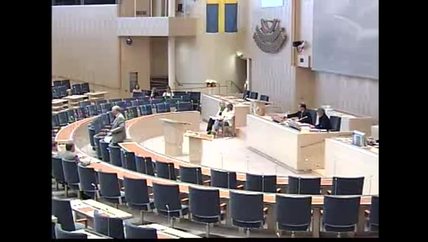 Stillbild från Interpellationsdebatt, Vårdnadsbidrag och jämställdhet
