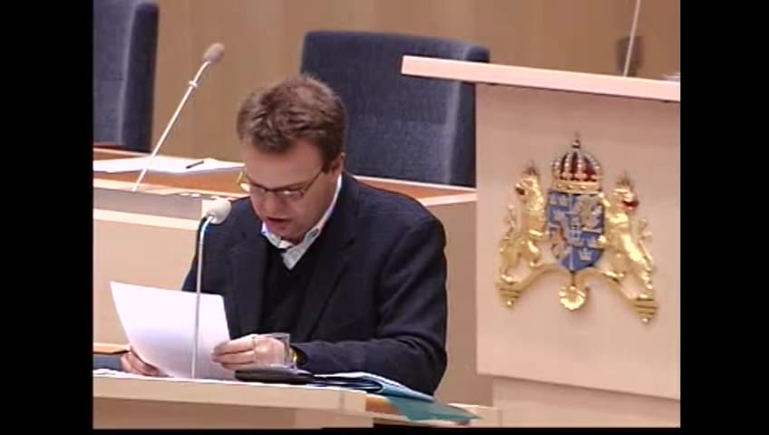 Stillbild från Interpellationsdebatt, Förutsättningar för tillväxt av företag och arbete till de arbetslösa