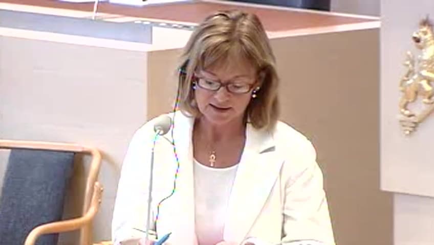 Stillbild från Interpellationsdebatt, Ett rikt kulturutbud i hela landet