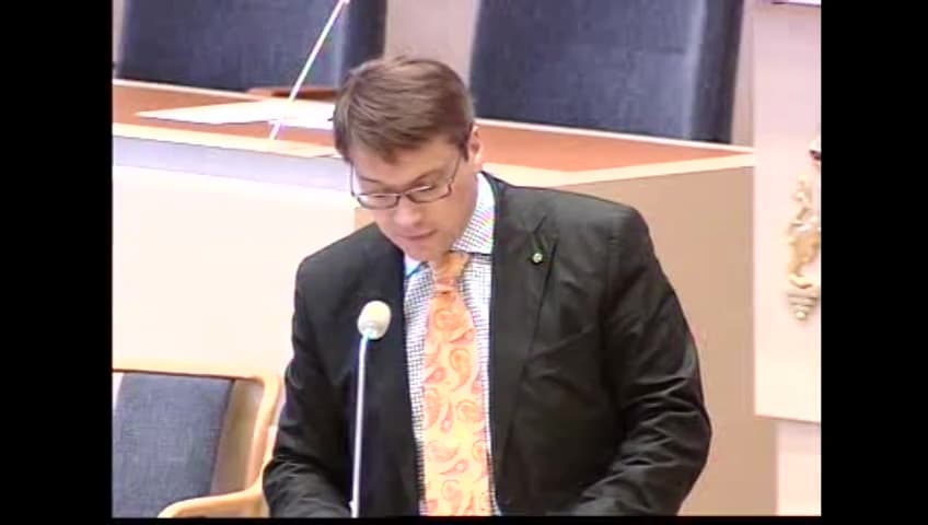 Stillbild från Interpellationsdebatt, Fibromyalgipatienters ställning i vården och sjukskrivningsprocessen