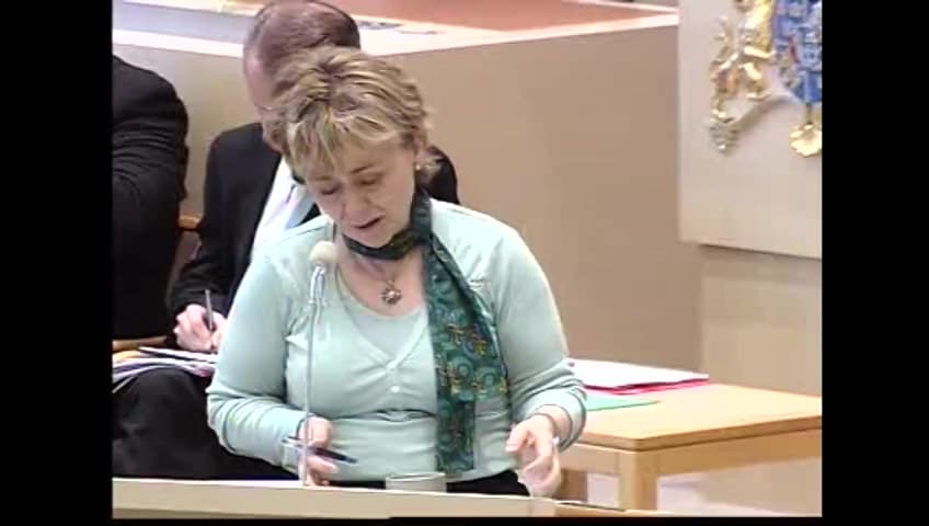 Stillbild från Interpellationsdebatt, Krafttag mot utpressning