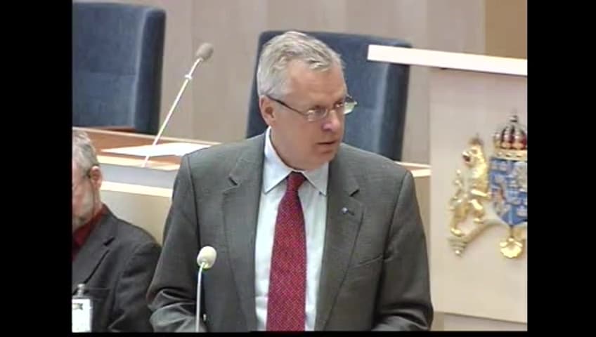 Stillbild från Interpellationsdebatt, Statlig verksamhet i Kalmar län och vår gemensamma välfärd