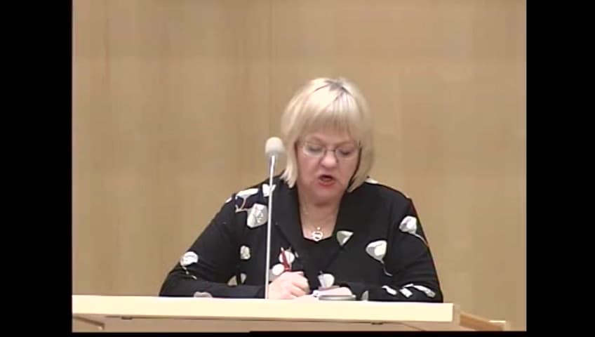 Stillbild från Debatt om förslag, Övergripande kulturfrågor