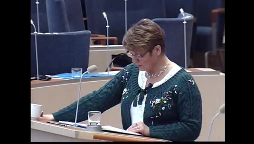 Stillbild från Interpellationsdebatt, Besöksnäringen