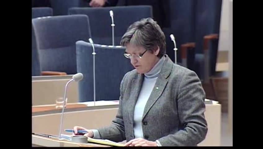 Stillbild från Interpellationsdebatt, Försäkringskassans praxis