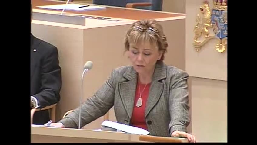 Stillbild från Interpellationsdebatt, Polishögskola till Malmö