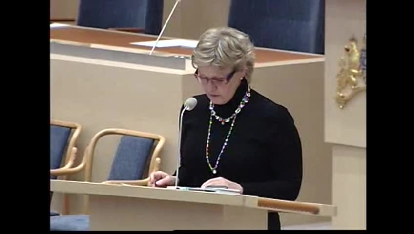 Stillbild från Interpellationsdebatt, Öppenheten i EU-arbetet