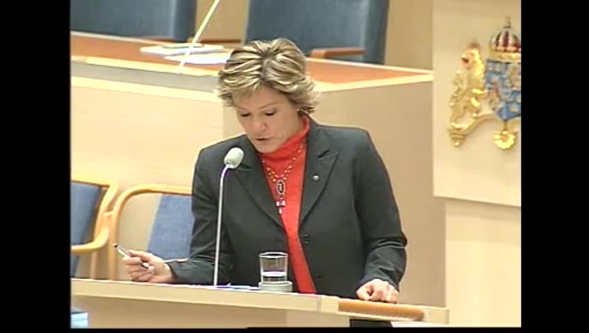 Stillbild från Interpellationsdebatt, Regeringens hemlöshetsstrategi