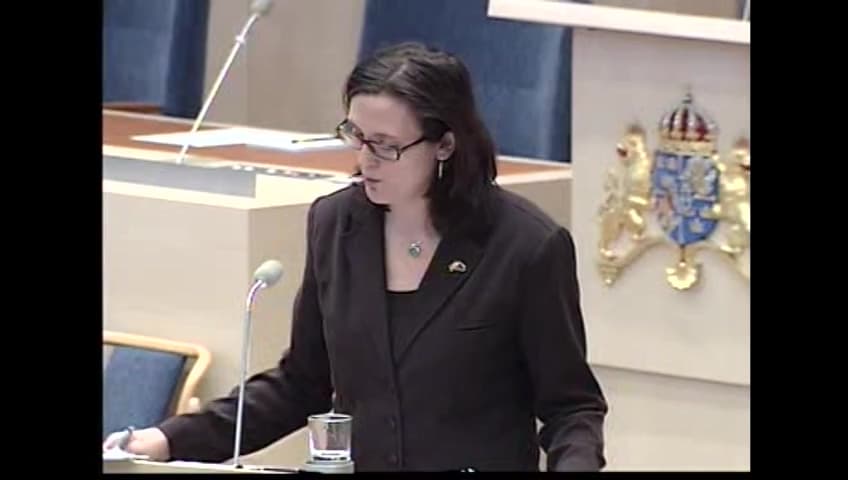 Stillbild från Interpellationsdebatt, Ankomsthandel