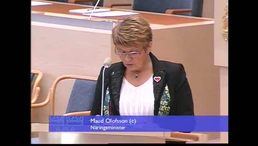 Stillbild från Interpellationsdebatt, Strategi för kärnkraftsavvecklingen och energiomställningen