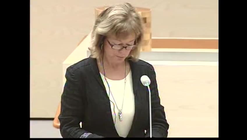 Stillbild från Interpellationsdebatt, Kulturlivet och amatörkulturen
