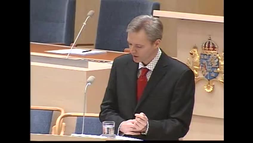 Stillbild från Interpellationsdebatt, Exportfrämjande verksamhet