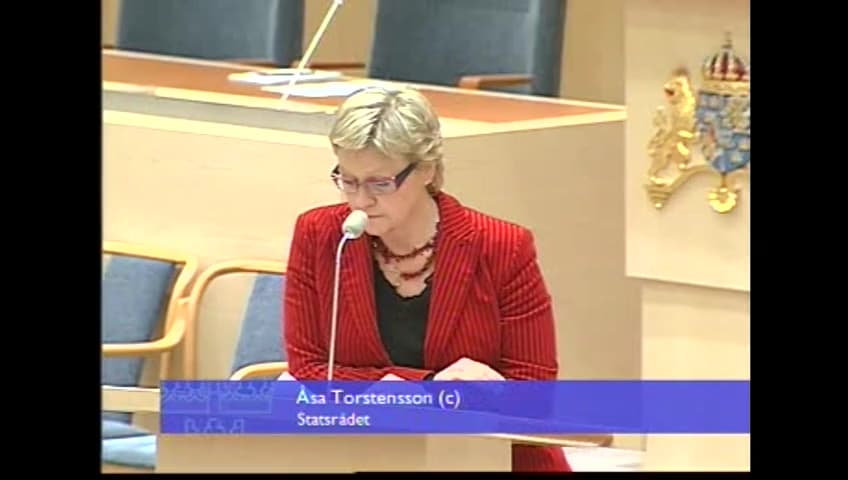 Stillbild från Interpellationsdebatt, Det fasta telefonnätet