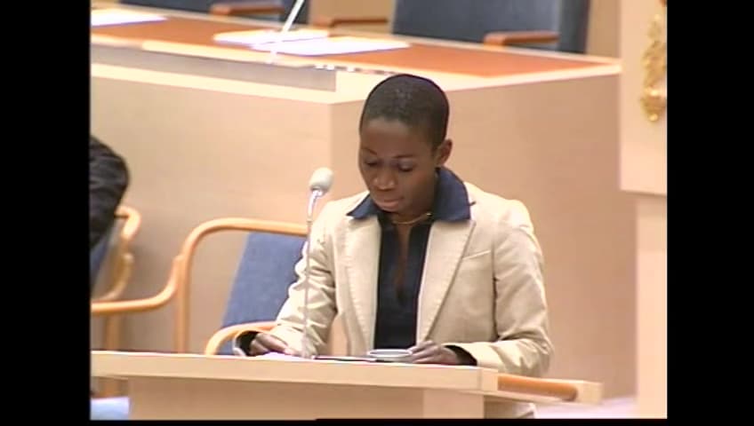 Stillbild från Interpellationsdebatt, Introduktion av nyanlända invandrare