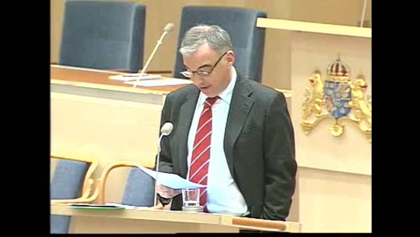 Stillbild från Interpellationsdebatt, Kvalitet i högre utbildning