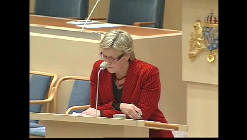 Stillbild från Interpellationsdebatt, E 22