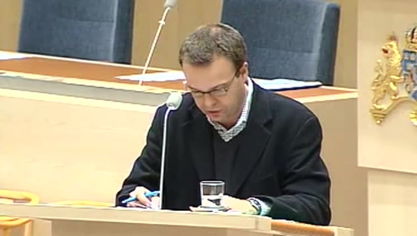 Stillbild från Interpellationsdebatt, Gröna jobb