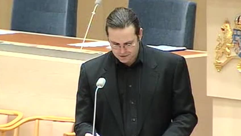 Stillbild från Interpellationsdebatt, Höjningen av beloppsgränsen för allmänna avdrag