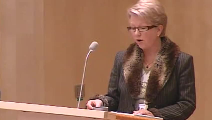 Stillbild från Debatt om förslag, Utgiftsområde 17 Kultur, medier, trossamfund och fritid